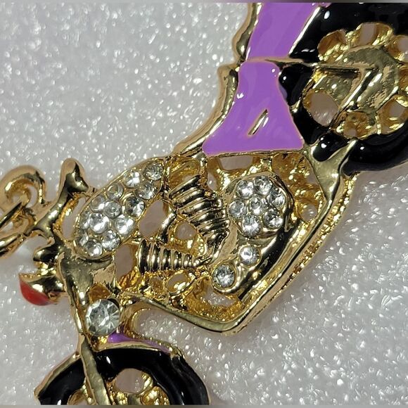 Austrian Crystal Motorcycle Keychain - Picture 10 of 12